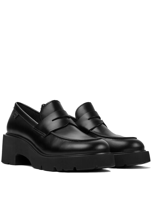 CAMPER MILAH Ledermokassins Schwarz - Damenschuhe