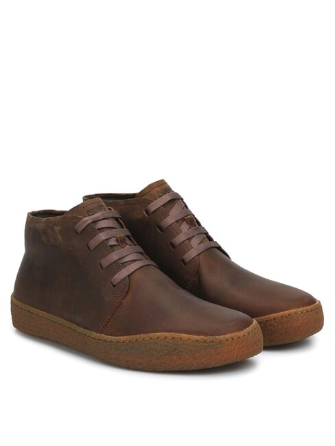 CAMPER PEU TERRENO Lederstiefel mittelbraun - Herrenschuhe