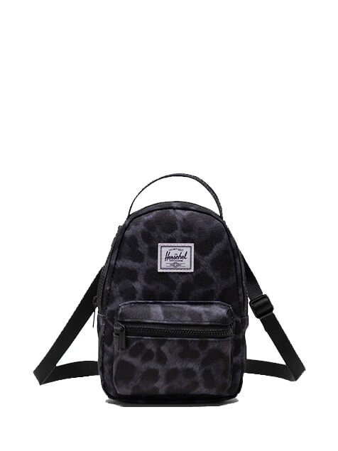 HERSCHEL NOVA Mikro-Umhängetasche Digi Leopard schwarz - Damentaschen
