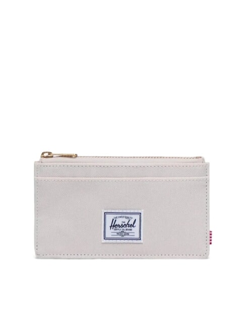 HERSCHEL OSCAR Flaches Kartenetui mit Münzfach Weißkappe grau - Brieftaschen Damen