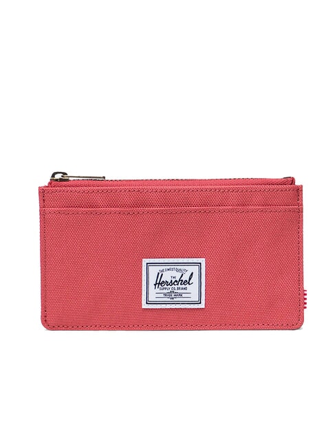 HERSCHEL OSCAR Flaches Kartenetui mit Münzfach mineralische Rose - Brieftaschen Damen