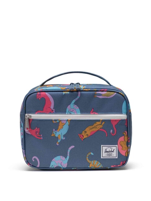 HERSCHEL POP QUIZ Thermo-Lunchtasche faule Katzen - Taschen und Accessoires für Kids