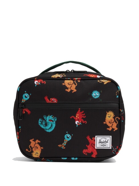 HERSCHEL POP QUIZ Thermo-Lunchtasche Monstertanz schwarz - Taschen und Accessoires für Kids