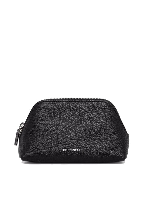 COCCINELLE HELGA Kosmetiktasche aus Leder Schwarz - Etuitaschen &amp; Necessaire