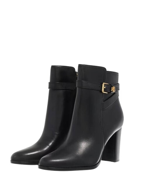 RALPH LAUREN BROOKE 2 Hohe Stiefeletten aus Leder SCHWARZ - Damenschuhe