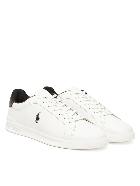 RALPH LAUREN HERITAGE COURT 2 Leder-Sneakers Deckwash weiß/schwarz - Herrenschuhe