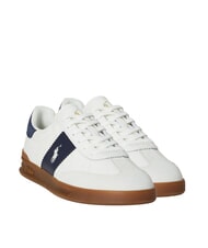 RALPH LAUREN HERITAGE AERA Leder-Sneakers cremewei&szlig;/marineblau - Herrenschuhe - 1