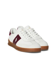RALPH LAUREN HERITAGE AERA Leder-Sneakers cremewei&szlig;/weinrot - Herrenschuhe - 1