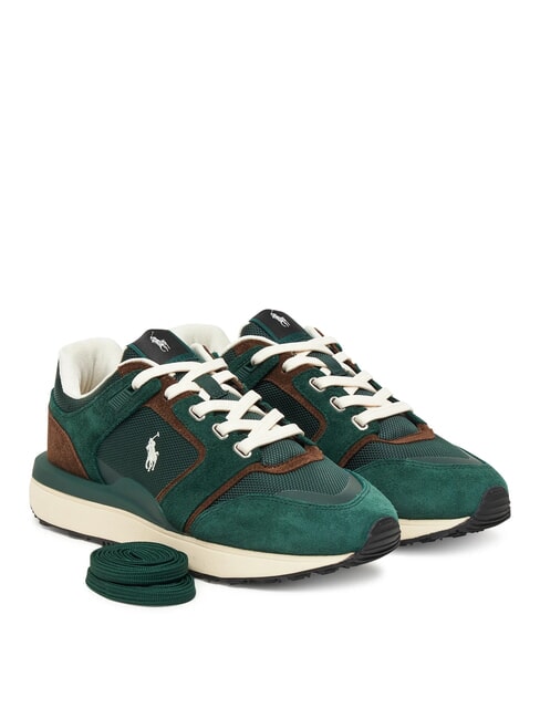 RALPH LAUREN TRAIN 89 Laufschuhe Collegegrün/Schokoladenbraun - Herrenschuhe