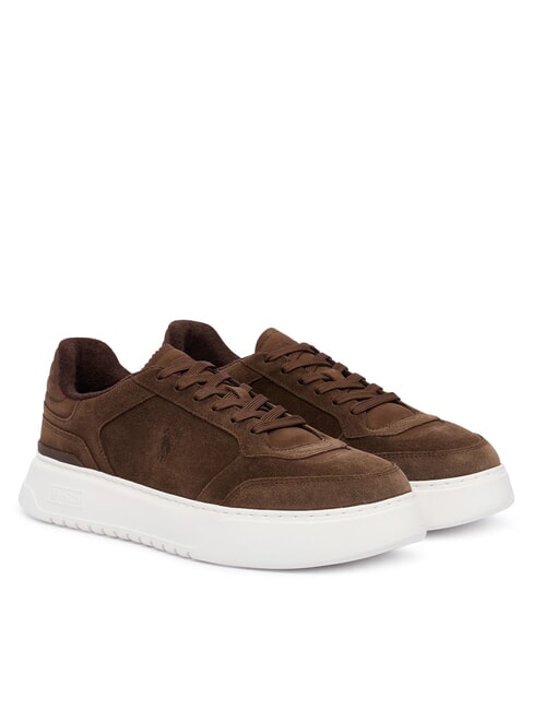 RALPH LAUREN RLITE COURT Sneakers aus Wildleder schokoladenbraun - Herrenschuhe