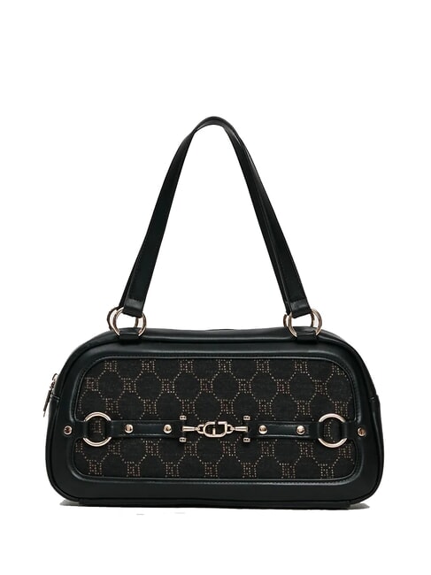 GAUDÌ NEW DIAZ Tasche mit Henkel oben und Jacquard-Logo SCHWARZ - Damentaschen