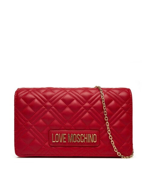 LOVE MOSCHINO SMART DAILY Clutch mit Metall-Schultergurt ROT - Damentaschen
