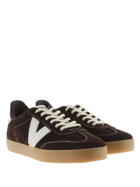 VICTORIA BERLIN Cyclist-Sneaker aus Spaltleder Schokolade - Damenschuhe