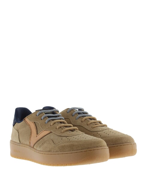 VICTORIA MADRID Wildleder-Sneaker mit karamellfarbener Sohle Beige - Damenschuhe