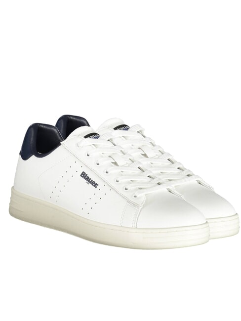BLAUER GRANT  Leder-Sneakers weiß/marineblau - Herrenschuhe