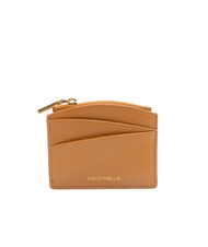 COCCINELLE ROUNDED PRINTED Kleines Kartenetui aus Leder mit Rei&szlig;verschluss - Brieftaschen Damen