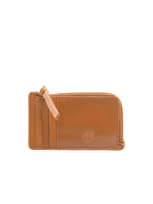 TIMBERLAND BASIC Großes Kartenetui aus Leder mit Reißverschluss Cognac - Brieftaschen Herren