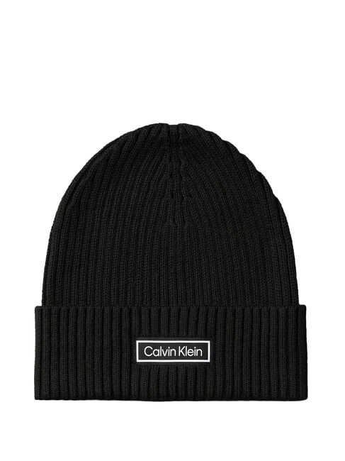 CALVIN KLEIN PATCH CHUNKY RIB  Kappe auf Schwarz - Mützen/Hüte