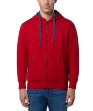 NORTH SAILS LOGO Kapuzenjacke mit durchgehendem Rei&szlig;verschluss rote Lava - Sweatshirts Herren - 1