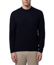 NORTH SAILS N|S Pullover mit Rundhalsausschnitt und Zopfmuster Navy blau - Herrenpullover - 1