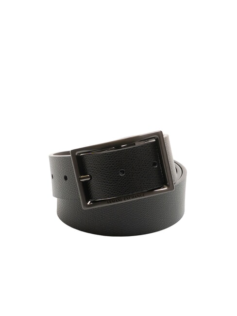 ARMANI EXCHANGE CINTURA Doppelseitiger Ledergürtel schwarz / schokolade - Gürtel