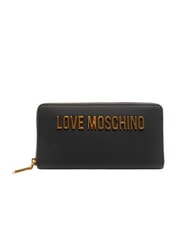LOVE MOSCHINO BOLD LOVE Gro&szlig;e Geldb&ouml;rse mit Rundum-Rei&szlig;verschluss Schwarz - Brieftaschen Damen - 1