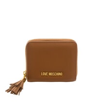 LOVE MOSCHINO ESSENTIAL Kleine Geldb&ouml;rse mit Quaste und Rundum-Rei&szlig;verschluss - Brieftaschen Damen