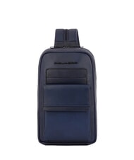 PIQUADRO FINN  Rucksack / Umh&auml;ngetasche aus Leder - PC-Rucks&auml;cke