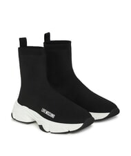 LOVE MOSCHINO STARDUST 60 Stoff-Sneaker Schwarz - Damenschuhe - 1