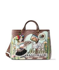BRACCIALINI CARTOLINE MEXICO Handtasche mit Schultergurt - Damentaschen