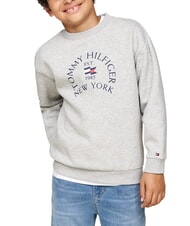 TOMMY HILFIGER TH KIDS Sweatshirt mit Rundhalsausschnitt und Print hellgrau meliert - Sweatshirts Kinder - 1