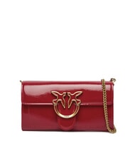 PINKO LOVE ONE Mini-Umh&auml;ngetasche mit Gl&auml;nzendem Muster - Damentaschen