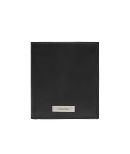 CALVIN KLEIN CK PLAQUE Vertikale Lederbrieftasche - Brieftaschen Herren