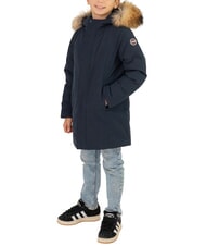 COLMAR SENSATION KIDS Lange Steppjacke mit Kapuze marine-schwarz - Kinder Jacken - 1