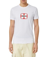 DIESEL T-DIEGOR Baumwoll-T-Shirt Wei&szlig; - Herren-T-Shirts - 1