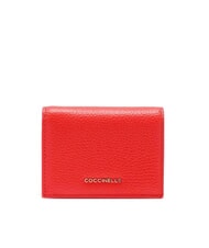 COCCINELLE METALLIC SOFT Kleine Geldb&ouml;rse aus Leder - Brieftaschen Damen