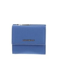 COCCINELLE METALLIC SOFT Portemonnaie aus genarbtem Leder Blau - Brieftaschen Damen - 1
