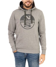 NORTH SAILS LOGO Kapuzenpullover mit Tasche mittelgraue Melange - Sweatshirts Herren - 1