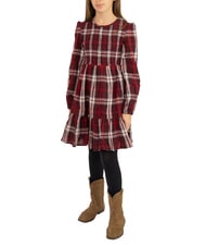 TOMMY HILFIGER TH KIDS Lang&auml;rmeliges kariertes Kleid f&uuml;r M&auml;dchen Mehrfachpr&uuml;fung - Kleider f&uuml;r kleine M&auml;dchen - 1