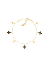 AMEN NATURA Armband mit vierbl&auml;ttrigen Kleebl&auml;ttern - Armb&auml;nder