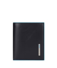 PIQUADRO BLUE SQUARE Geldb&ouml;rse aus Kalbsleder Schwarz - Brieftaschen Herren - 1