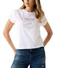 GUESS STARS T-Shirt mit Aufdruck und Nieten - T-Shirts und Tops f&uuml;r Damen