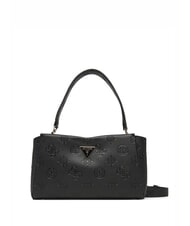 GUESS TISHA Handtasche mit Schulterriemen schwarzes Logo - Damentaschen - 1