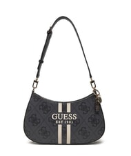 GUESS NOELLE Logo-Schultertasche mit Aufdruck Kohle - Damentaschen - 1