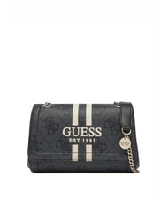 GUESS NOELLE 2 Schultertasche mit Logo, Umh&auml;ngetasche Kohle - Damentaschen - 1