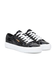 GUESS JLOVE Gl&auml;nzende Turnschuhe SCHWARZ - Damenschuhe - 1