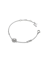 GUESS LA FLEUR Armband mit Blumenanh&auml;nger und Kristallen SILBER - Armb&auml;nder - 1