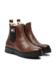 TOMMY HILFIGER TH JEANS Lederstiefeletten braun - Damenschuhe - 1