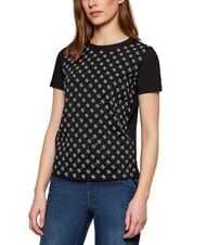 GUESS ALLOVER Baumwoll-T-Shirt - T-Shirts und Tops f&uuml;r Damen