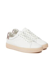 CALVIN KLEIN CUPSOLE LACE UP PEARL Ledersneakers - Damenschuhe